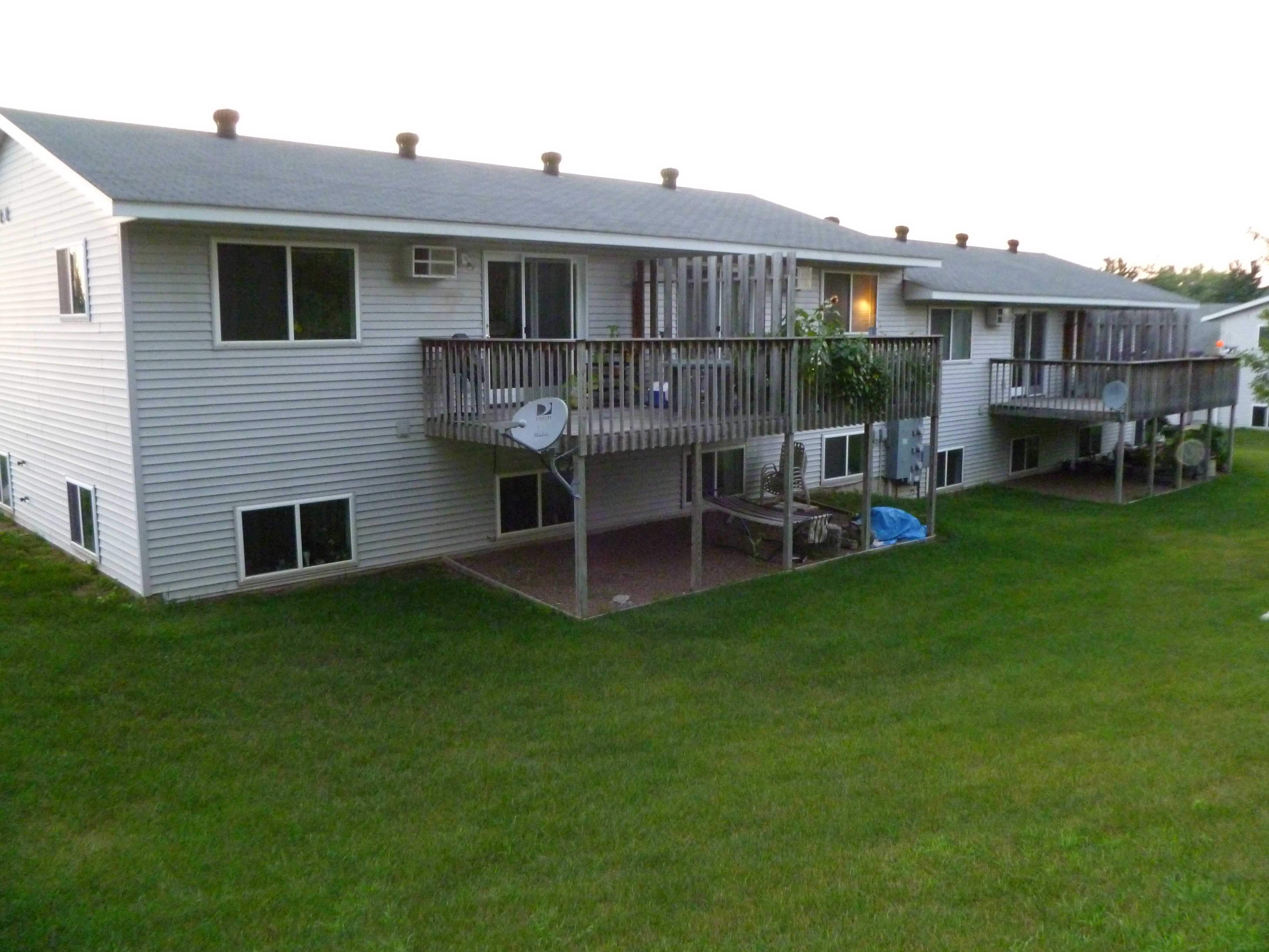 Split Level House Backyard